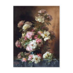 Pink and White Peony Fine Art Postcard