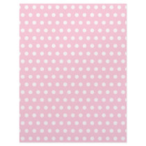 Pink and White Polka Dot Pattern. Spotty. Personalized Letterhead