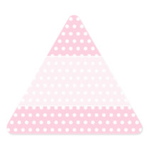 Pink and White Polka Dot Pattern. Spotty. Stickers