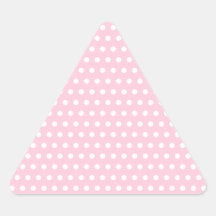 Pink and White Polka Dot Pattern. Spotty. Stickers