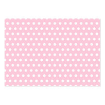 Pink and White Polka Dots Pattern. Business Cards