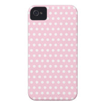 Pink and White Polka Dots Pattern. Iphone 4 Case-mate Case