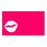Pink and White Smooch Business Card Templates
