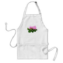 Pink and White Striped Geraniums Aprons