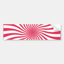 Pink and white swirl bumper stickers