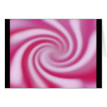 pink and white swirl pattern greeting cards