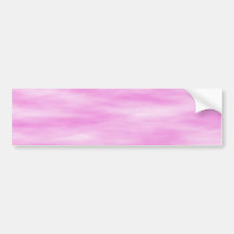 Pink and White Wavy Pattern. Bumper Stickers