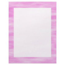 Pink and White Wavy Pattern. Letterhead Design