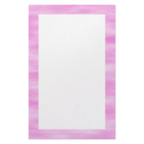 Pink and White Wavy Pattern. Stationery Paper