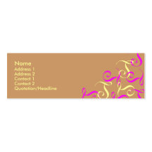 Pink and Yellow Business Card