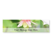 Pink And Yellow Columbine Bumper Sticker