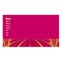 pink and yellow fractal business card