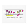 Pink and Yellow Lyrics Post Card