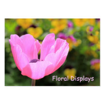 Pink Anemone Business Card