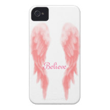 Pink Angel Wing iPhone 4 Case