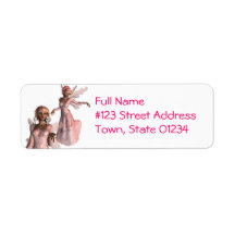 Pink Angels Mailing Labels