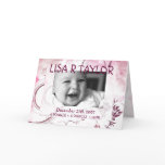 Pink Announcement Customize cards