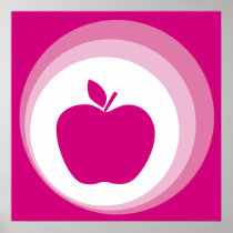 pink apple posters