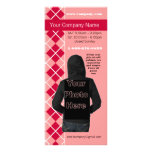 Pink Argyle Fashion Diva Rack Card
