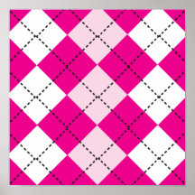 Pink Argyle Print