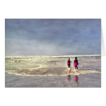 Pink at the Beach Cards