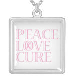 Pink Awareness Ribbon Custom Necklace