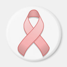 Pink Awareness Ribbon Magnet