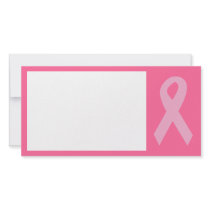 Pink Awareness Ribbon Photo Cards