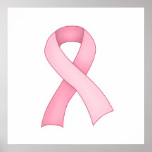 Pink Awareness Ribbon Poster 0001