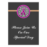 pink awareness ribbon zebra pink accent announcements