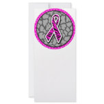 pink awareness ribbon zebra pink accent rack cards