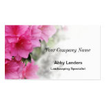 Pink Azalea Business Card business cards