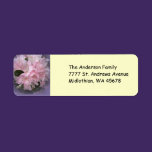 Pink Azalea Return Address Avery Label labels