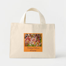Pink Azalea Wedding Party Tote bag gifts Brides