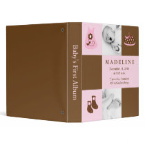 Pink Baby Clothes Photo Book Vinyl Binders