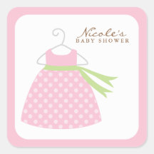 Pink Baby Dress Stickers
