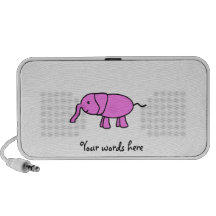 Pink baby elephant mp3 speakers