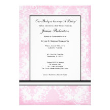 Pink Baby Shower Invitation