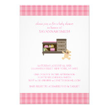 Pink Baby Shower Invitations