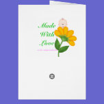 PINK  BABY SHOWER THANK YOU CARD cards