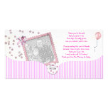Pink Baby shower Thank You Photo Card from baby