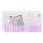 Pink Baby shower Thank You Photo Card from baby