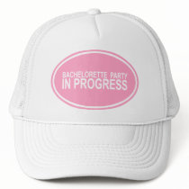Pink Bachelorette Party in Progress Tees Gifts Mesh Hat