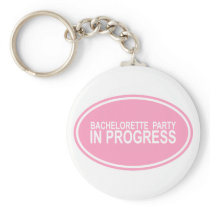 Pink Bachelorette Party in Progress Tees Gifts Keychain