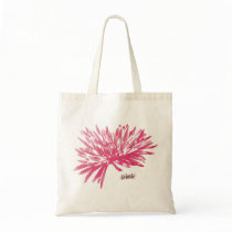 pink tote bag
