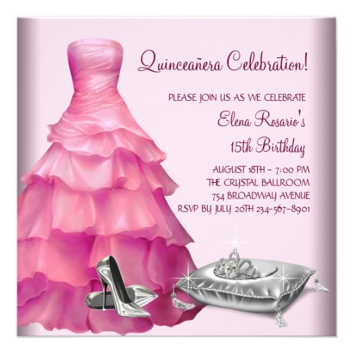 shoes Pink Custom Shoes Heel  High for Ball Gown Invitation quinceanera Pink Quinceanera