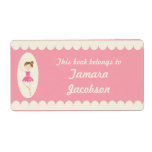 Pink Ballerina 1 Bookplate Labels