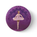 Pink Ballerina Girl buttons