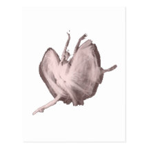 Pink Ballerina Postcard
