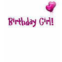 Pink Balloons, Birthday Girl! t-shirts